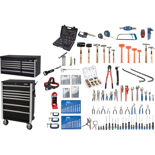 Ultimate Tool Set with Steel Chest and Cart, 358 Pieces Equipex