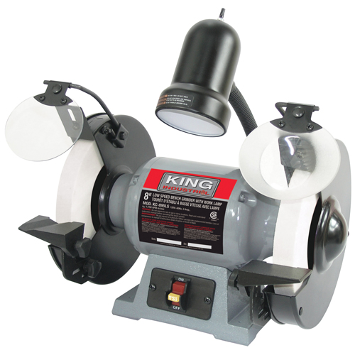 Bench Grinder, 8" Wheel Diameter, 1/2 HP, 1750 RPM Equipex