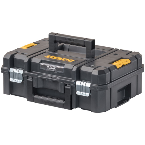 Coffre &agrave; outils avec dessus plat TSTAK II, 17-1/4" x 13" x 6-3/8", Noir Equipex