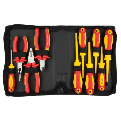 Insulated Tool Set, 1000 V, 10 Pcs Equipex