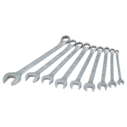 Jeu de cl&eacute;s, Combinaison, 9 morceaux, M&eacute;trique Equipex