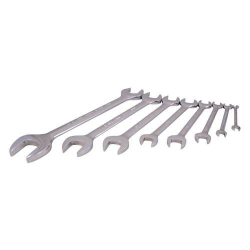Wrench Set, Open-Ended, 8 Pieces, Imperial Equipex