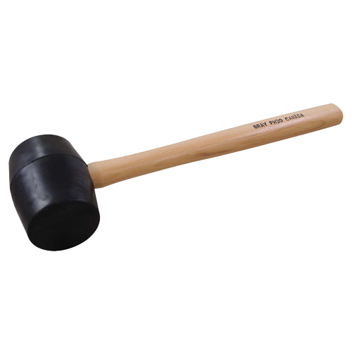 Maillet en caoutchouc, 28 oz, Prise en Bois, 16-3/4" lo Equipex