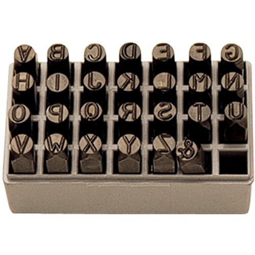 Letter Hand Stamp Set, 27 Pieces Equipex