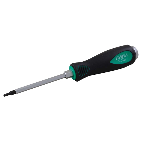 Tournevis &agrave; t&ecirc;te carr&eacute;e, Tige de #2, Hexagonale, 8-1/4" lo, Prise en Plastique Equipex