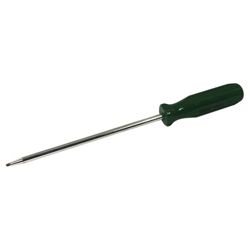 Tournevis &agrave; pointe carr&eacute;e, Tige de #1, Ronde, 12-1/4" lo, Prise en Plastique Equipex