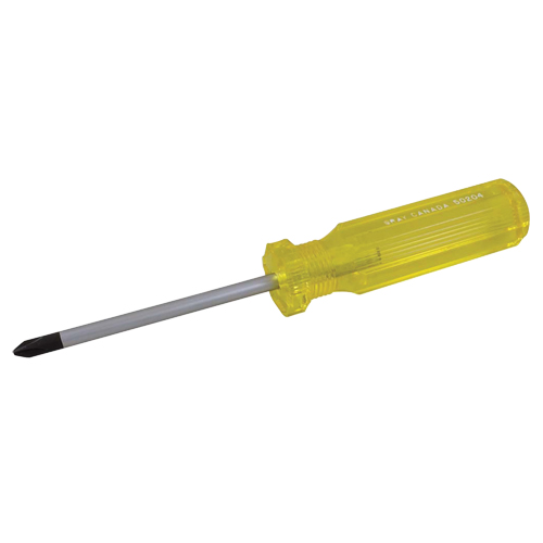 Phillips Screwdriver, #0, 5-5/16" L, Plastic Handle Equipex