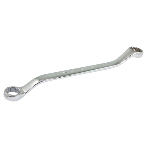 Cl&eacute; polygonale, 12 pans, 17 mm x 19 mm, d&eacute;cal&eacute;es de 15°, Fini Chrome Equipex