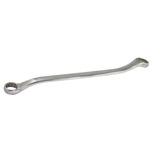 Box End Wrench, 12 Point, 20 mm x 22 mm, 15° Offset, Chrome Finish Equipex
