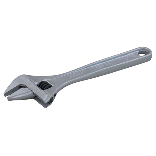 Adjustable Wrench, 6" L, 1" Max Width, Plain Equipex