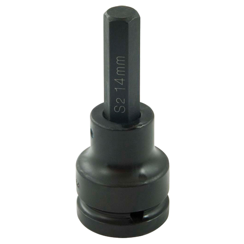 Bit Socket, Hex, 14 mm x 102 mm L, 3/4" Drive Equipex