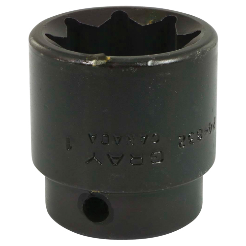 Socket, Impact, 1", 1/2" Drive, 8 Points Equipex