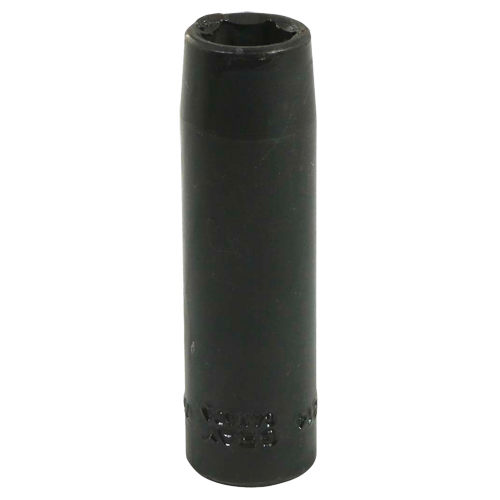 Socket, Impact, 7/16", 3/8" Drive, 6 Points, Deep Equipex