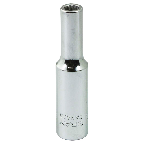 Douille, 3/16", Prise 1/4", 12 pans Equipex