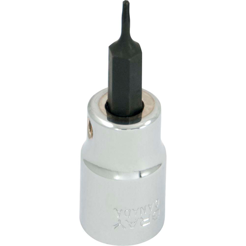 Bit Socket, Torx&reg;, T6 x 2-1/8" L, 3/8" Drive Equipex