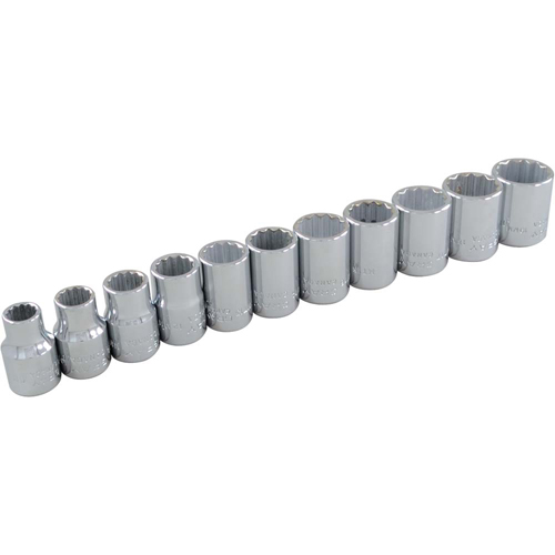 Jeu de douilles, 11 Mcx, Prise de 3/8" Equipex