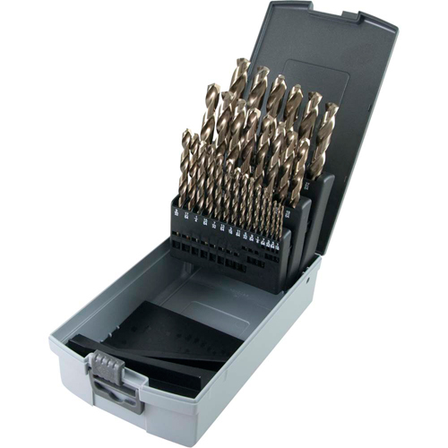 Drill Bit Set, 29 Pieces, High Speed Cobalt Equipex