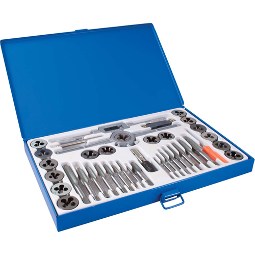 Metric Tap & Die Set, 40 pcs. Equipex