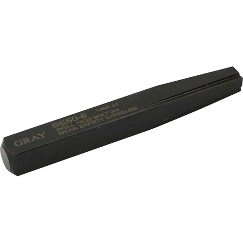 Extracteur de vis droit, 6, Pour vis de 3/4", Carbure Equipex