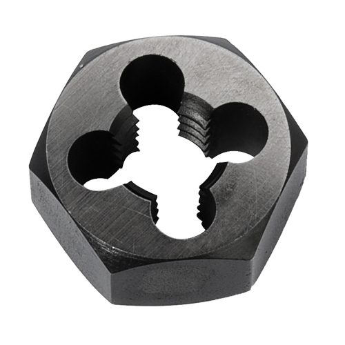 Hex Rethreading Die Nut, 1"/1-1/4" Dia., 1/4"-18 Thread, Carbon Steel/Chromium Steel Equipex