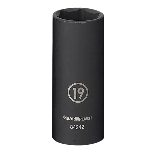 Douille, Chocs, 13 mm, Prise 3/8", 6 pans, Profond Equipex