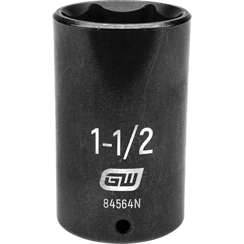 Socket, Impact, 1-1/2", 1/2" Drive, 6 Points, Deep Equipex