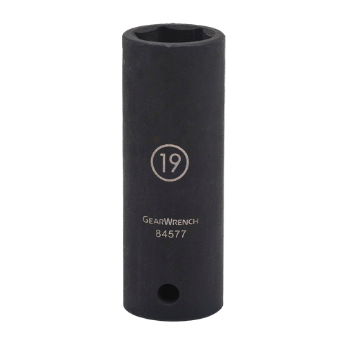 Douille, Chocs, 17 mm, Prise 1/2", 6 pans, Profond Equipex