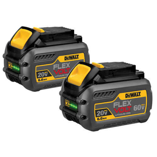 Blocs-piles FlexVolt, Lithium-ion, 60 V, 6 A Equipex