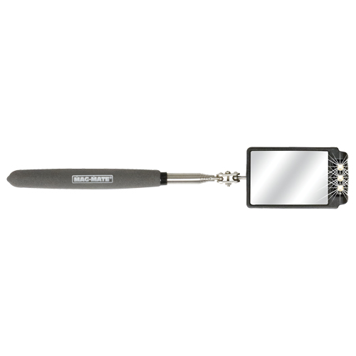 Miroir d'inspection, Rectangulaire, 2-3/4" lo x 1-7/8" la, T&eacute;lescopique Equipex