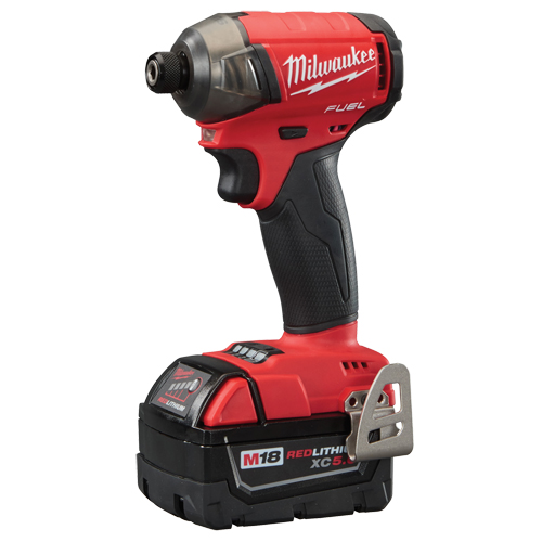 Ensemble de tournevis hexagonal hydraulique &agrave; percussion 1/4" M18 Fuel Surge, 1/4", 37,5 lb-pi Couple max., 18 V Equipex