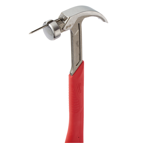 Marteau &agrave; panne incurv&eacute;e et face lisse, 20 oz, Prise en Acier plein, 14" lo Equipex