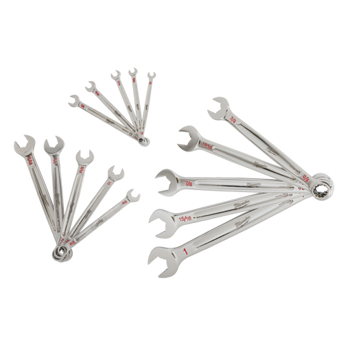 Wrench Set, Combination, 15 Pieces, Imperial Equipex