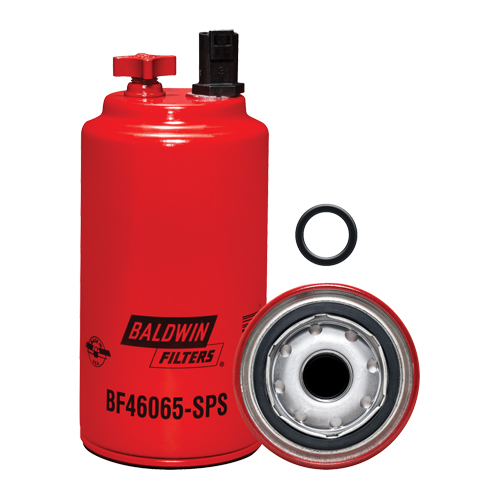 BF46065-SPS Filtre &agrave; carburant s&eacute;parateur d'eau &agrave; visser avec drain, orifice pour capteur et capteur r&eacute;utilisable Equipex