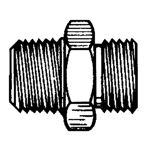 Reducer/Adapter Fitting, 1/4" x 1/8" Dia, Brass Equipex