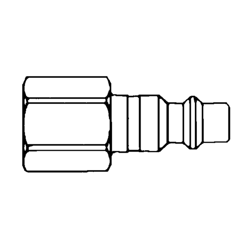 Raccords rapides - 1/2" industriel, &agrave; soupape/1 voie - Abouts, 3/8" Equipex