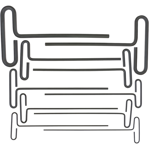 Jeu de cl&eacute;s hexagonales &agrave; poign&eacute;e en T &agrave; boucle, 10 mcx, Imp&eacute;rial Equipex