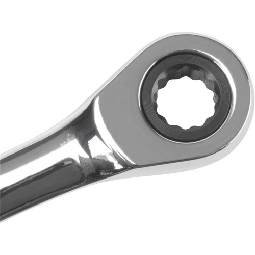 SAE Ratcheting Combination Wrench, 12 Point, 1/4", Chrome Finish Equipex