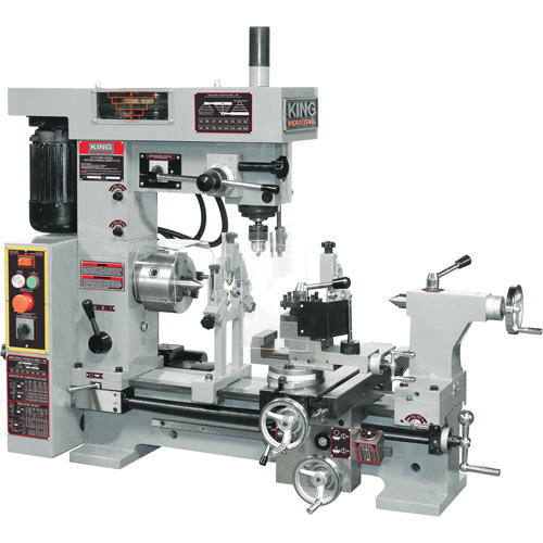 Combo Lathe/Milling Machine, 43" L x 19-1/2" W x 38" H Equipex