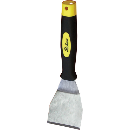 Bent Chisel Scraper, Carbon Steel Blade, 6" Wide, Plastic Handle Equipex