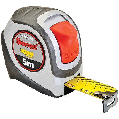 KTXP Series Measuring Tapes, 1-3/5" x 5m, Metric Graduations Equipex