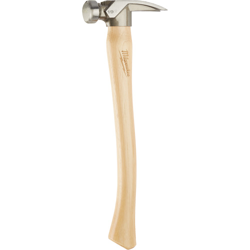 Smooth Face Framing Hammer, 19 oz., Wood Handle, 16" L Equipex