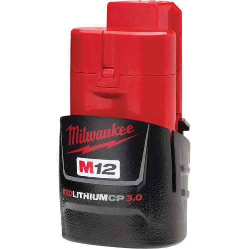 M12 Redlithium 3.0 Compact Battery Pack, Lithium-Ion, 12 V, 3.0 Ah Equipex