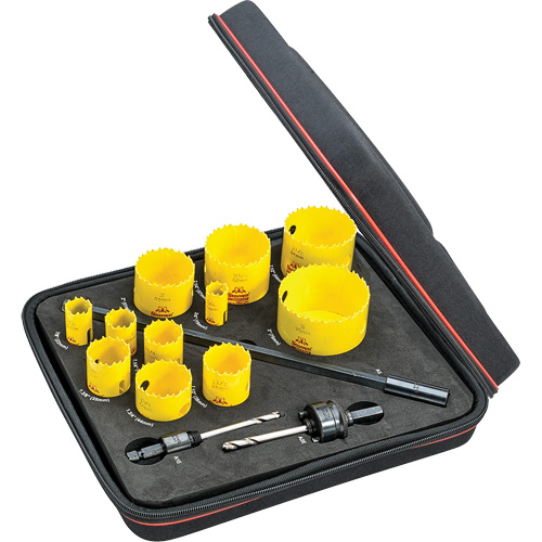 Trousse de scies-cloches industrielles, 14 morcea Equipex