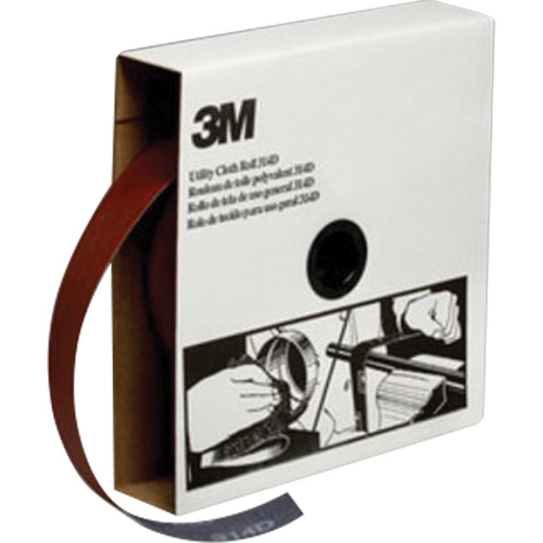 Rouleau de toile abrasive utilitaire, Oxyde d'aluminium, 1-1/2" la x 150' lo, Grain P400 Equipex