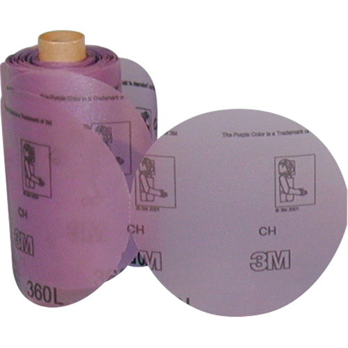 Rouleau de disques abrasifs Stikit 360L, 6" dia., Grain P800, Oxyde d'aluminium Equipex