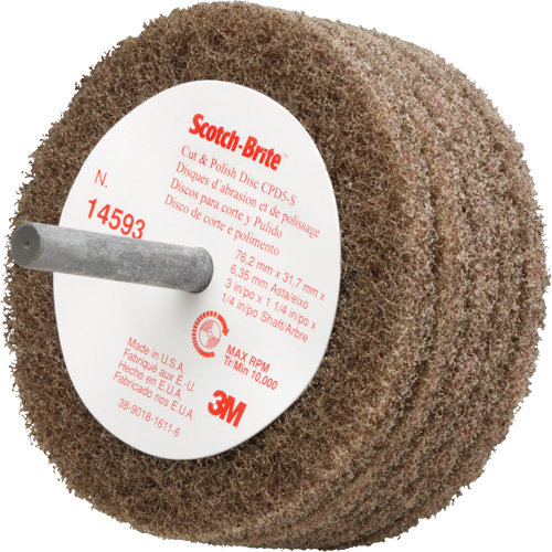 Disque de tronçonnage et de polissage Scotch-Brite, 3" dia. Equipex