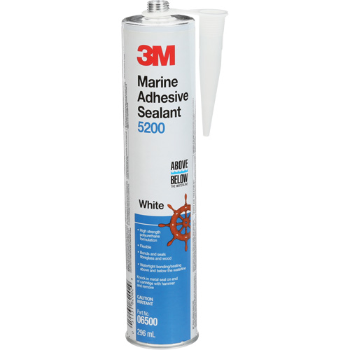 Adh&eacute;sif &eacute;tanche de calibre marin 5200, 378 ml, Blanc Equipex