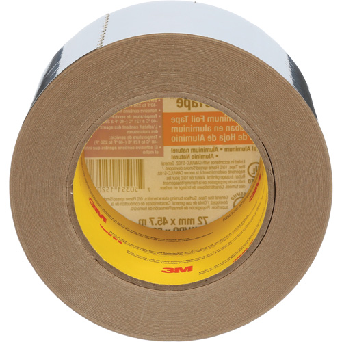 Ruban en aluminium Venture Tape, &eacute;paisseur 1,8 mils, 72 mm (3") x 45,7 m (150') Equipex