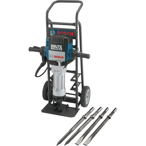 Brute Turbo Breaker Hammer with Deluxe Cart Equipex