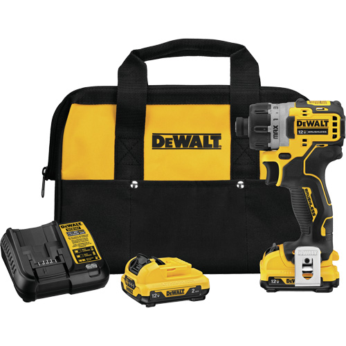 Trousse de tournevis &agrave; moteur sans balai Xtreme, 1/4", 12 V, 200 UWO couple max., Lithium-ion bloc-pile Equipex